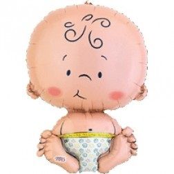 SuperShape Welcome Baby Balloon (Pink)