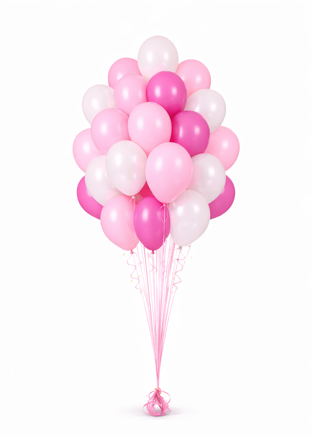 Grand Balloon Bunch 18 helium latex balloons bouquet with weight and hi-float treatment in vibrant colors