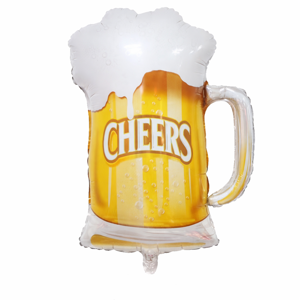 Giant “Cheers” Beer Mug Foil Balloon – Large Oktoberfest Party Balloon | Bachelor Party, 21st Birthday, Bar & Beer Celebration Decor