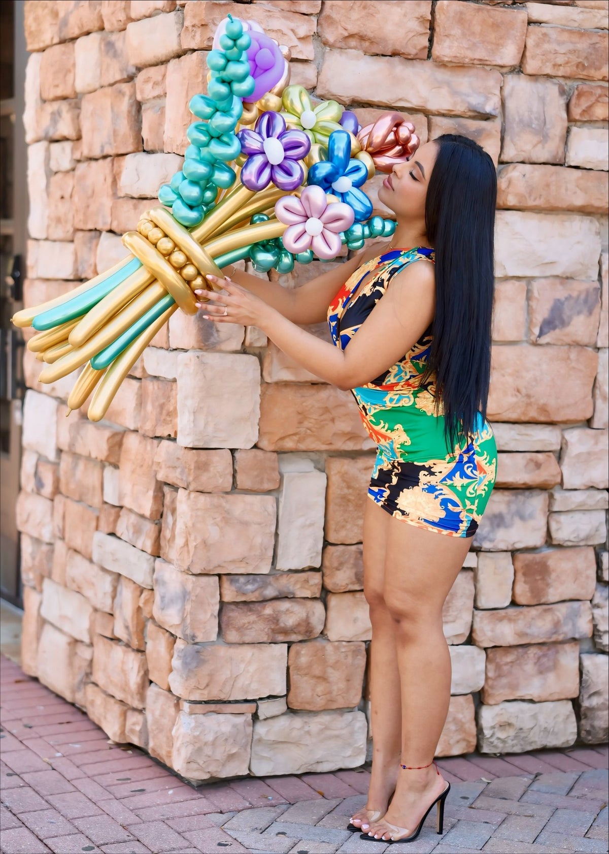 Colorful Balloon Flower Bouquet | Balloon Decoration by Party Galore Tampa