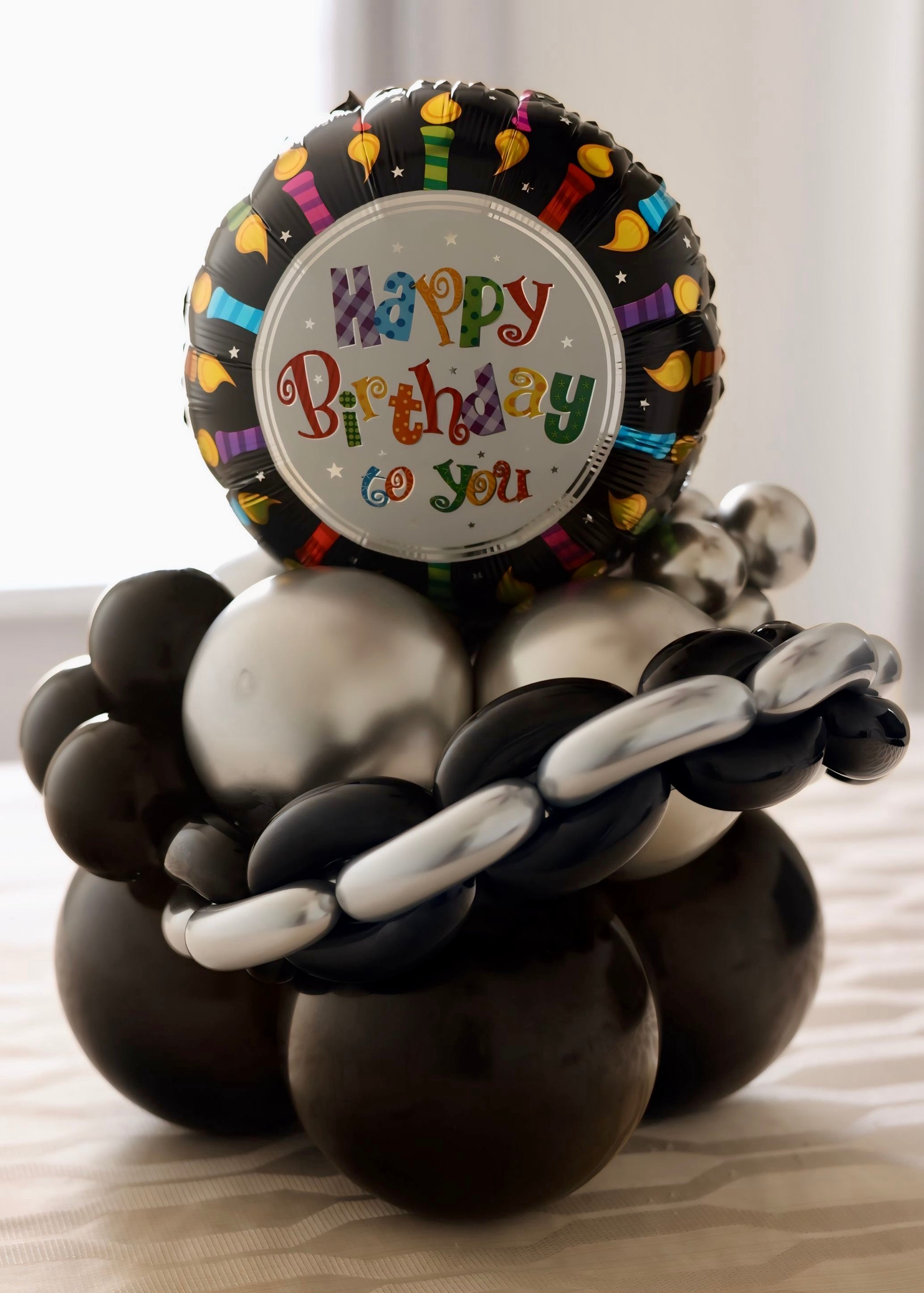 happy birthday balloon bouquet for him