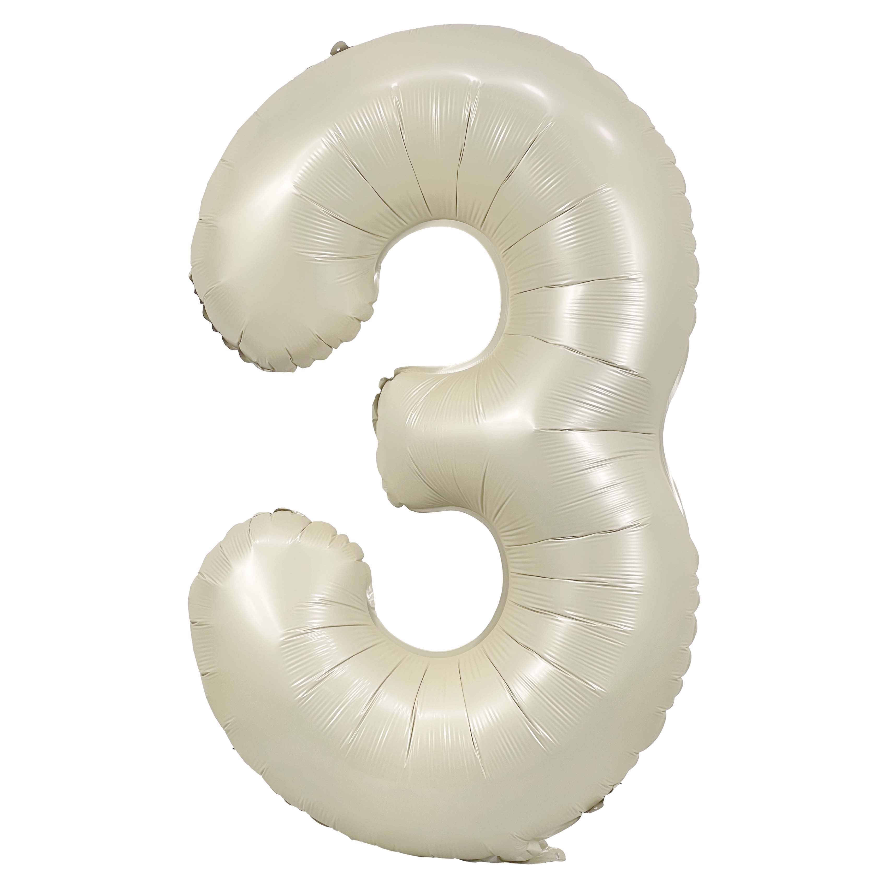 34 Cream Number 9 Foil Balloon