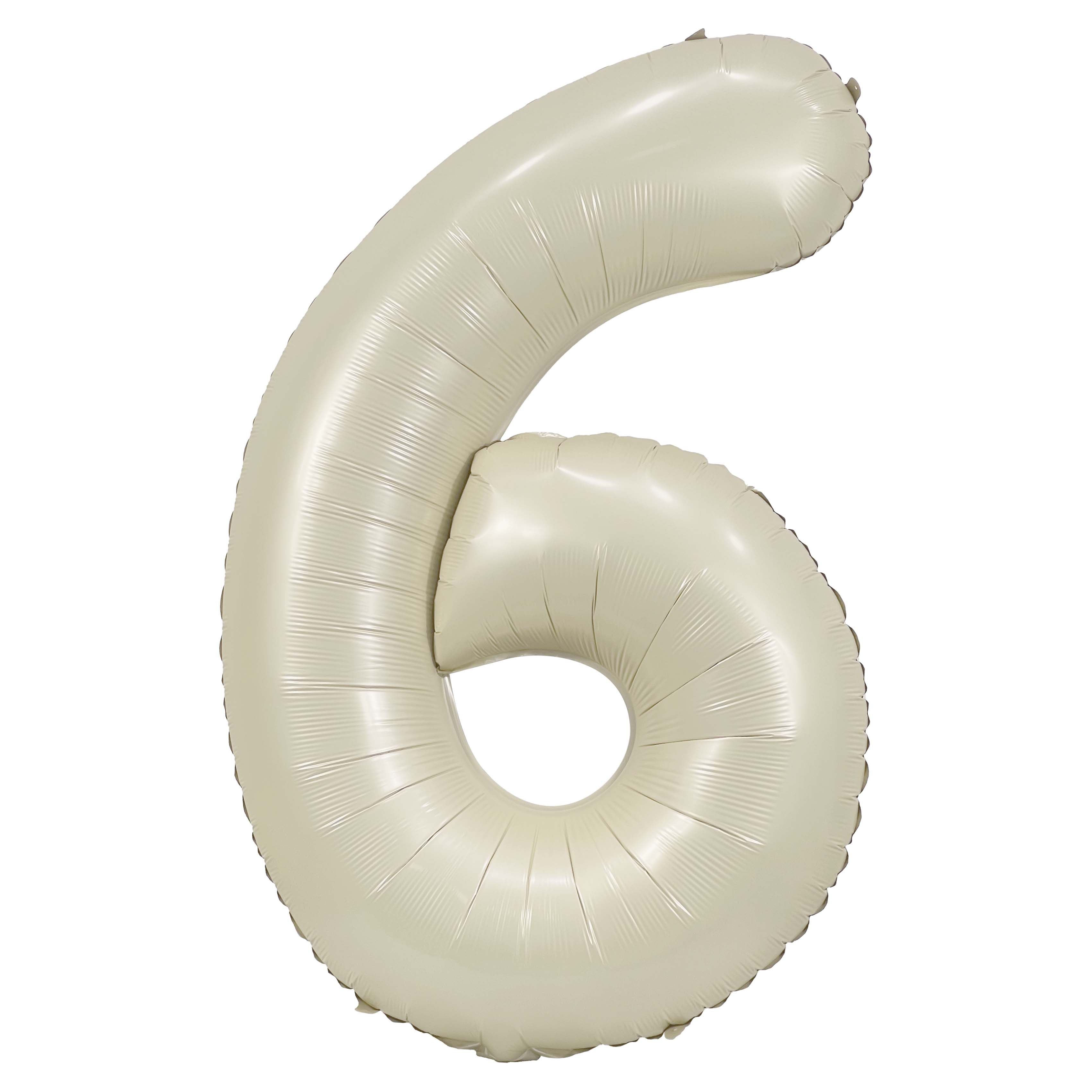 34 Cream Number 9 Foil Balloon