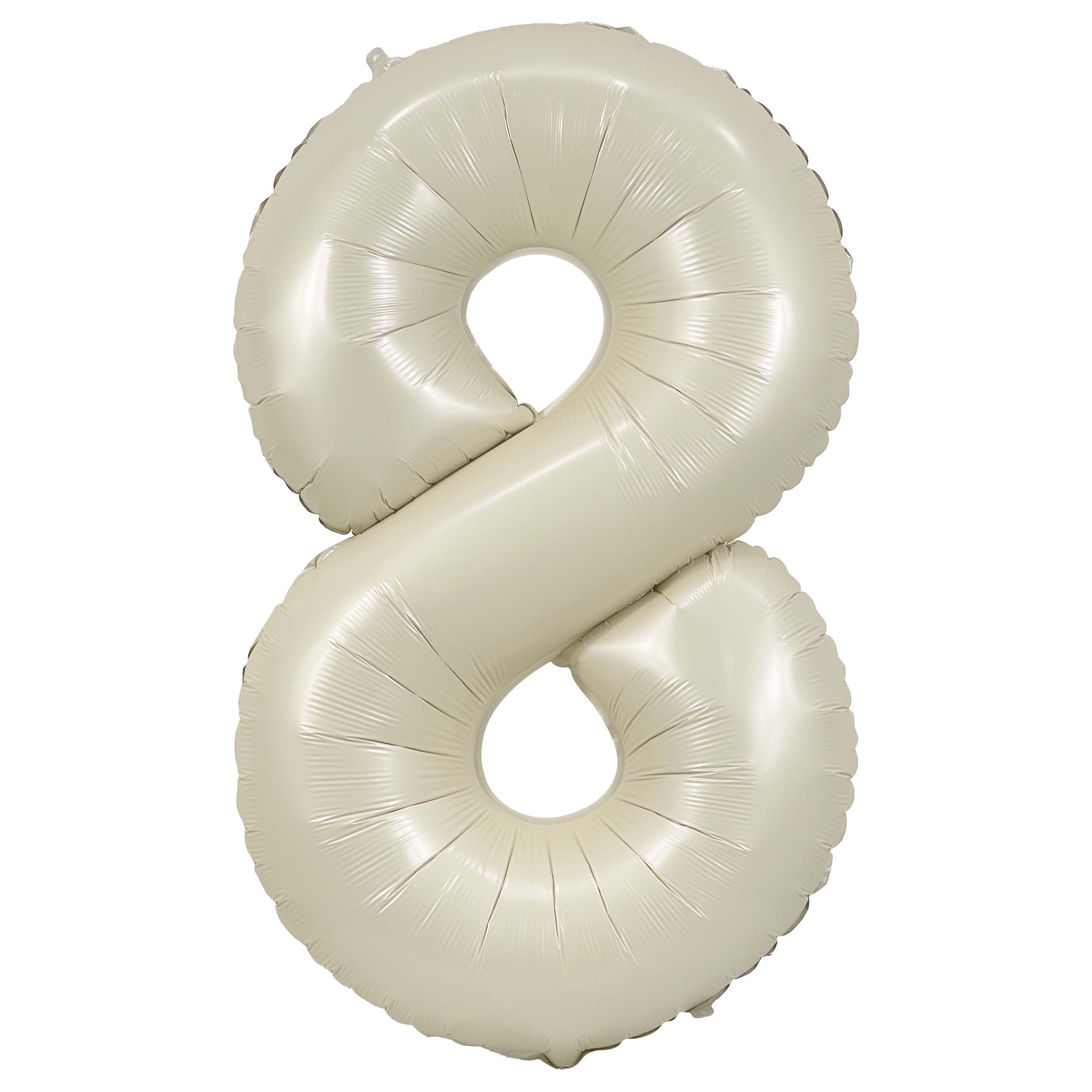 34 Cream Number 9 Foil Balloon