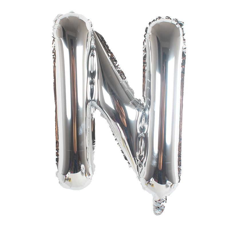40-Inch Silver Latter A Foil Balloon