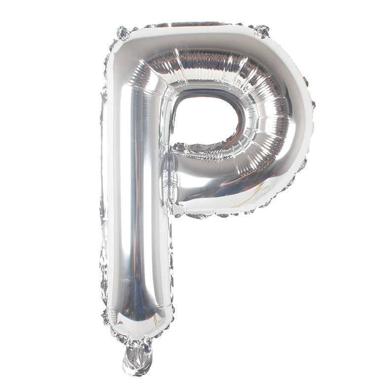 40-Inch Silver Latter A Foil Balloon