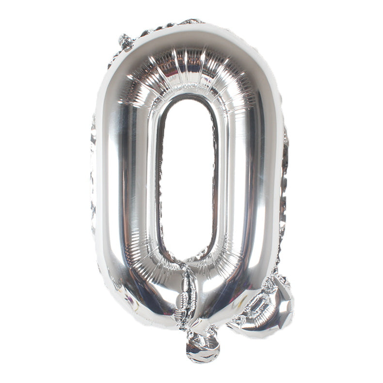 40-Inch Silver Latter A Foil Balloon