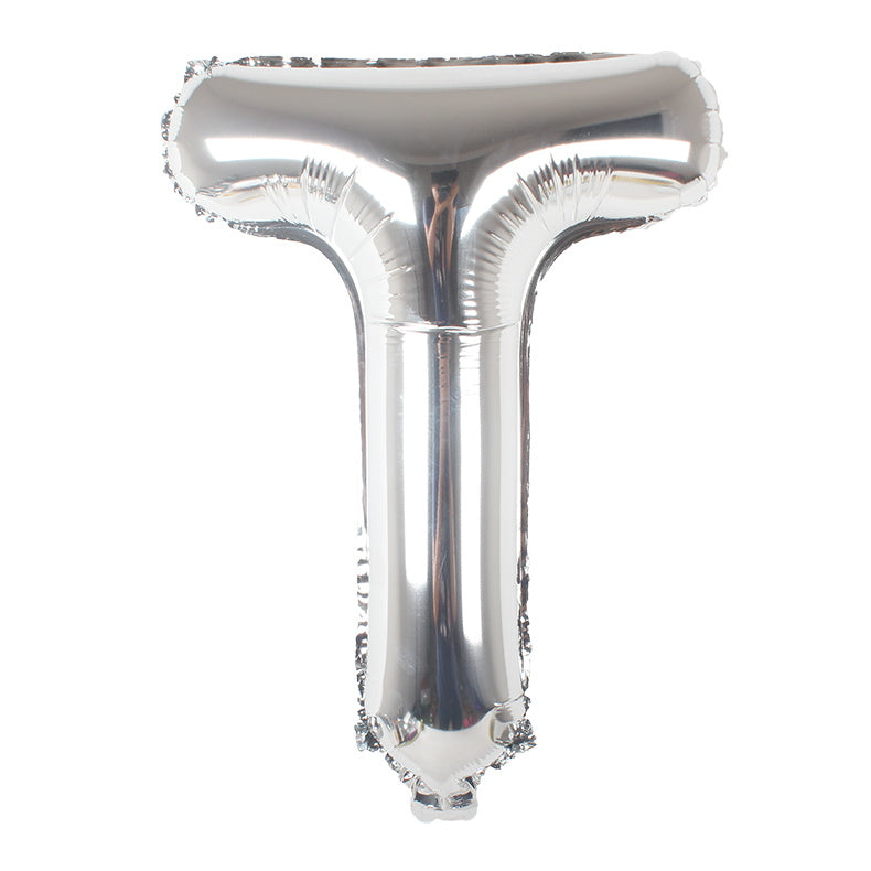 40-Inch Silver Latter A Foil Balloon