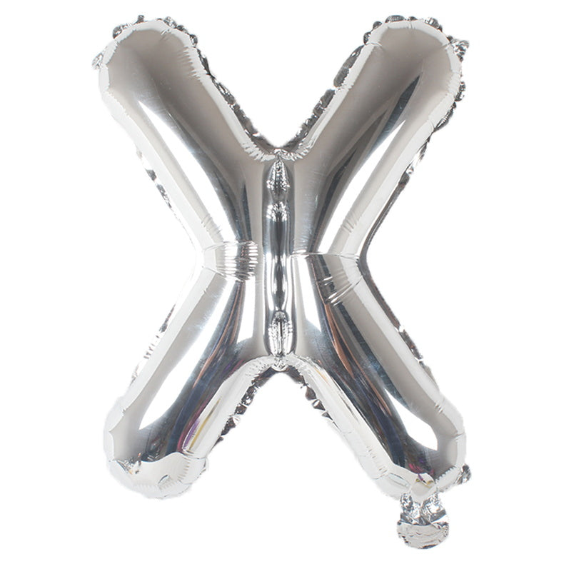 40-Inch Silver Latter A Foil Balloon
