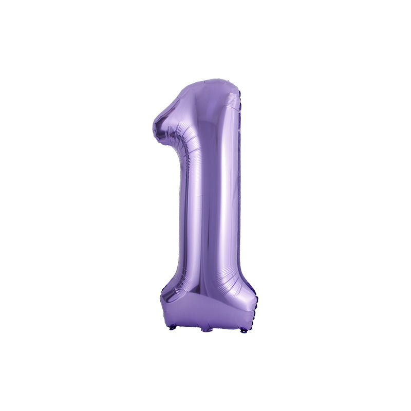 34 Inch Purple Number " 1 " Foil Balloon