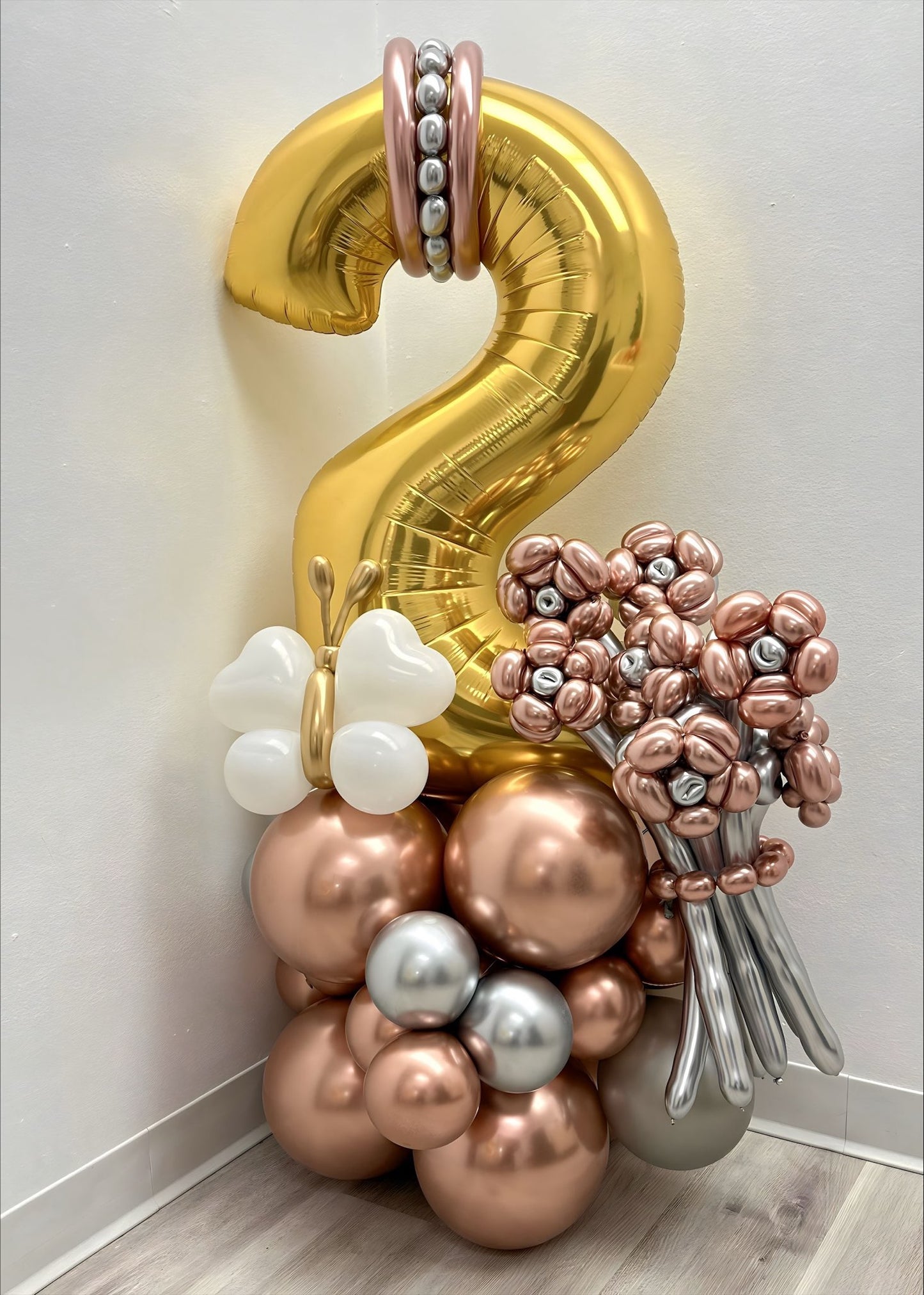 2 Years Love Anniversary Balloon Bouquet & Decorations by Party Galore Tampa