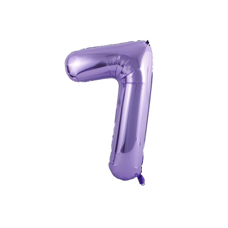 34 Inch Purple Number " 7 " Foil Balloon