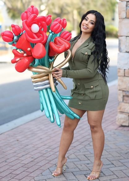 Flower Buds &amp; Blooms Balloon Bouquet by Party Galore Tampa