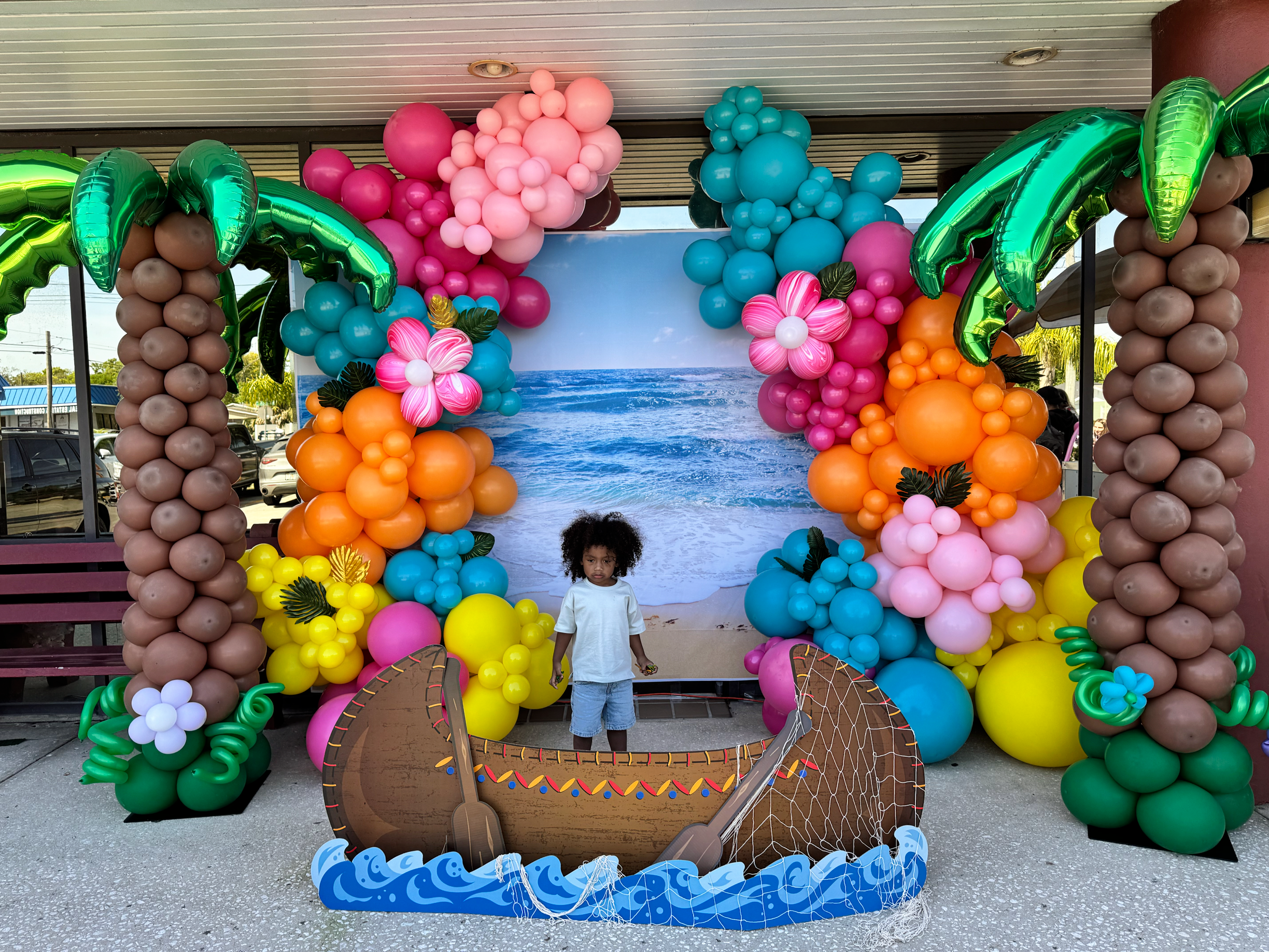 Tall Spiral Balloon ColumnS 7 FT