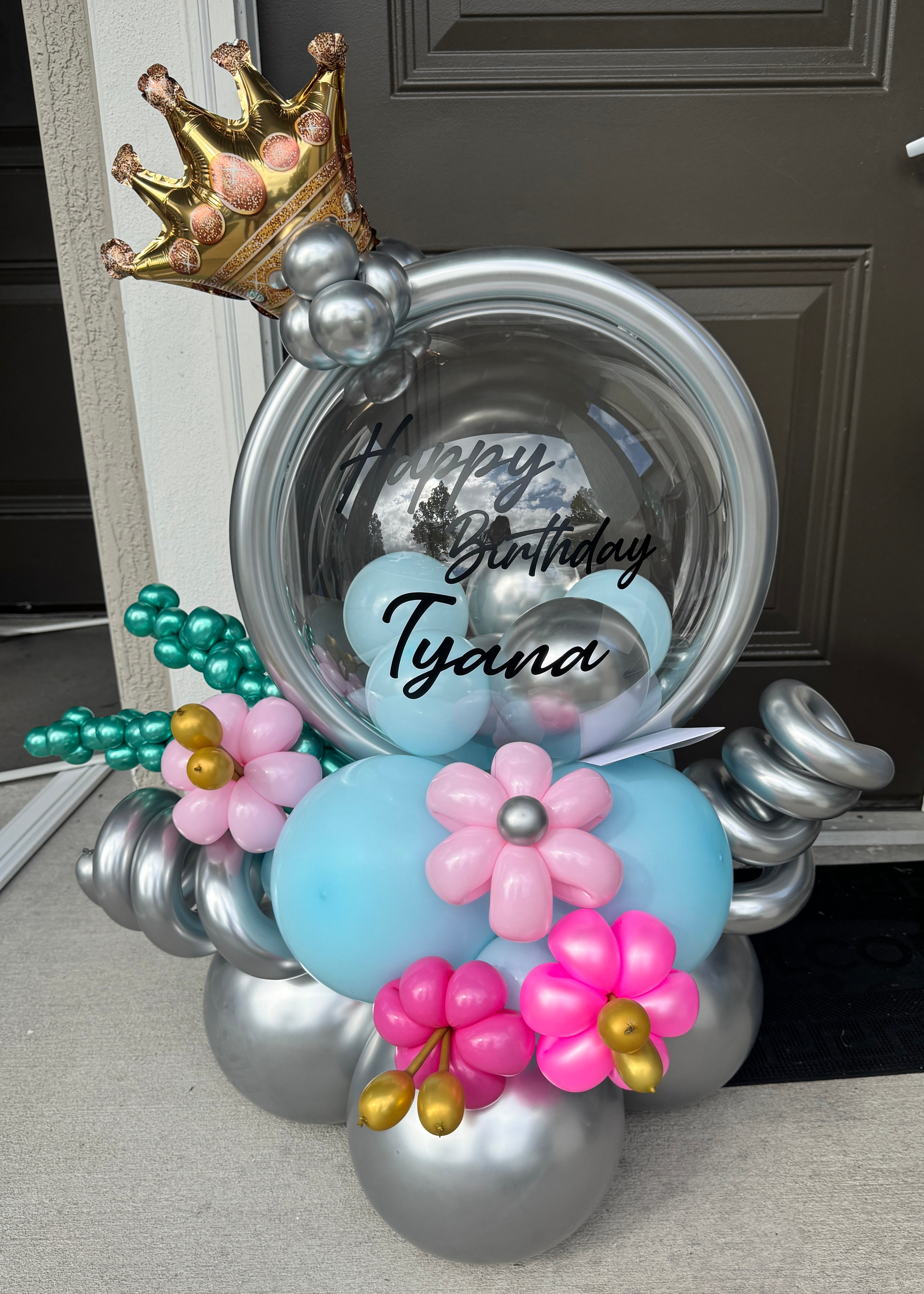 happy birthday balloon bouquet