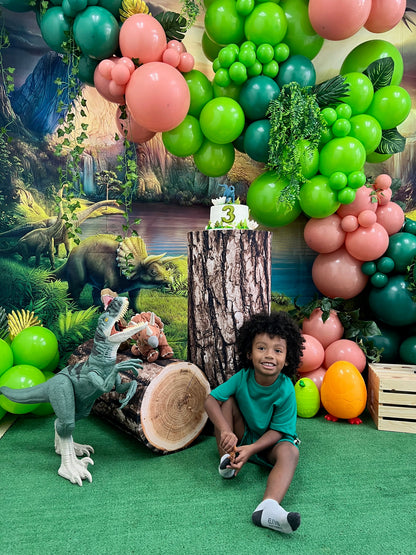 dinosaur balloon garland