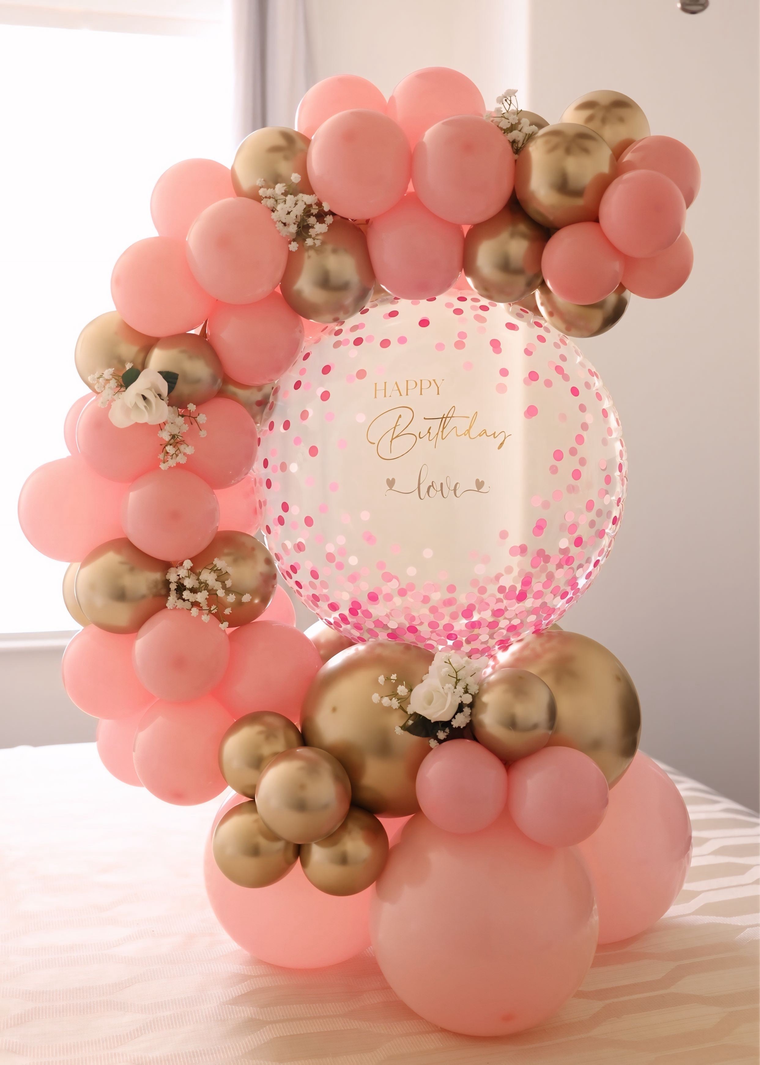 Pink Bobo Balloon Bouquet 4ft