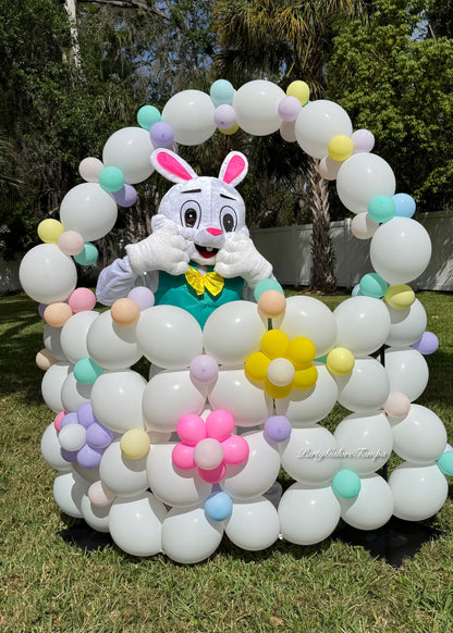 Easter Basket Balloon Arch 8 Ft Tall
