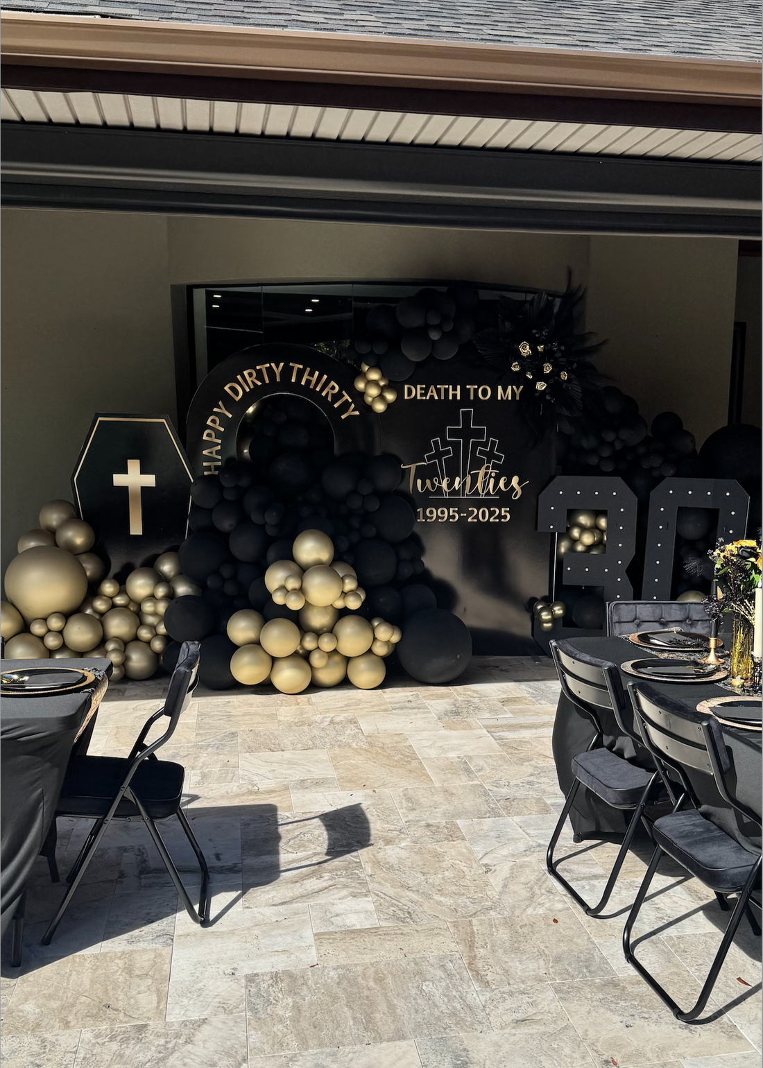 Death to my Twenties Black &amp; Gold Set Up