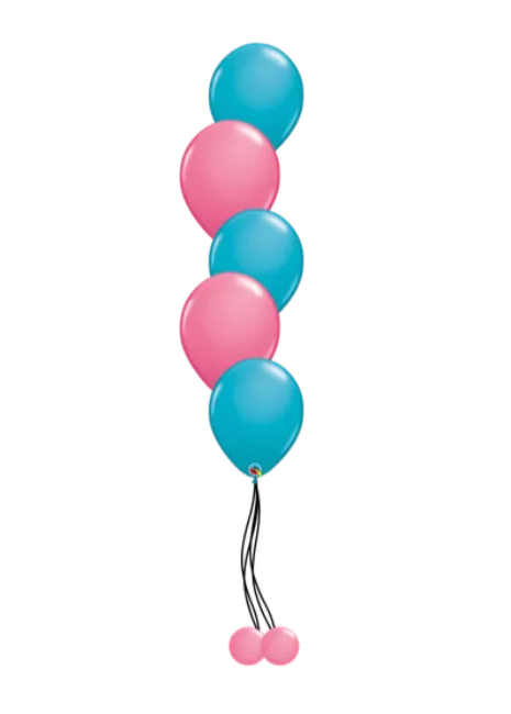 5 Latex Balloon Table Bouquet