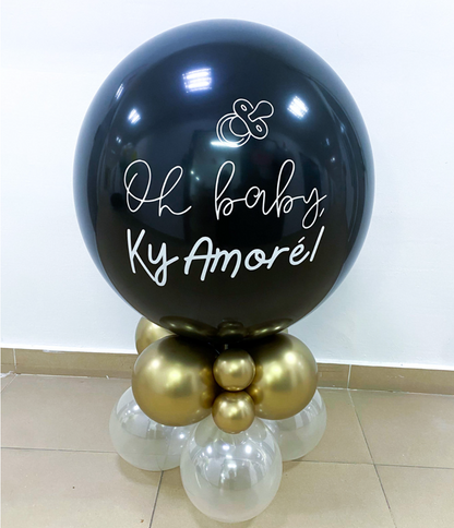 Boy or Girl Gender Reveal Balloon, Perfect indoor gender reveal party balloon Stand 3 Ft