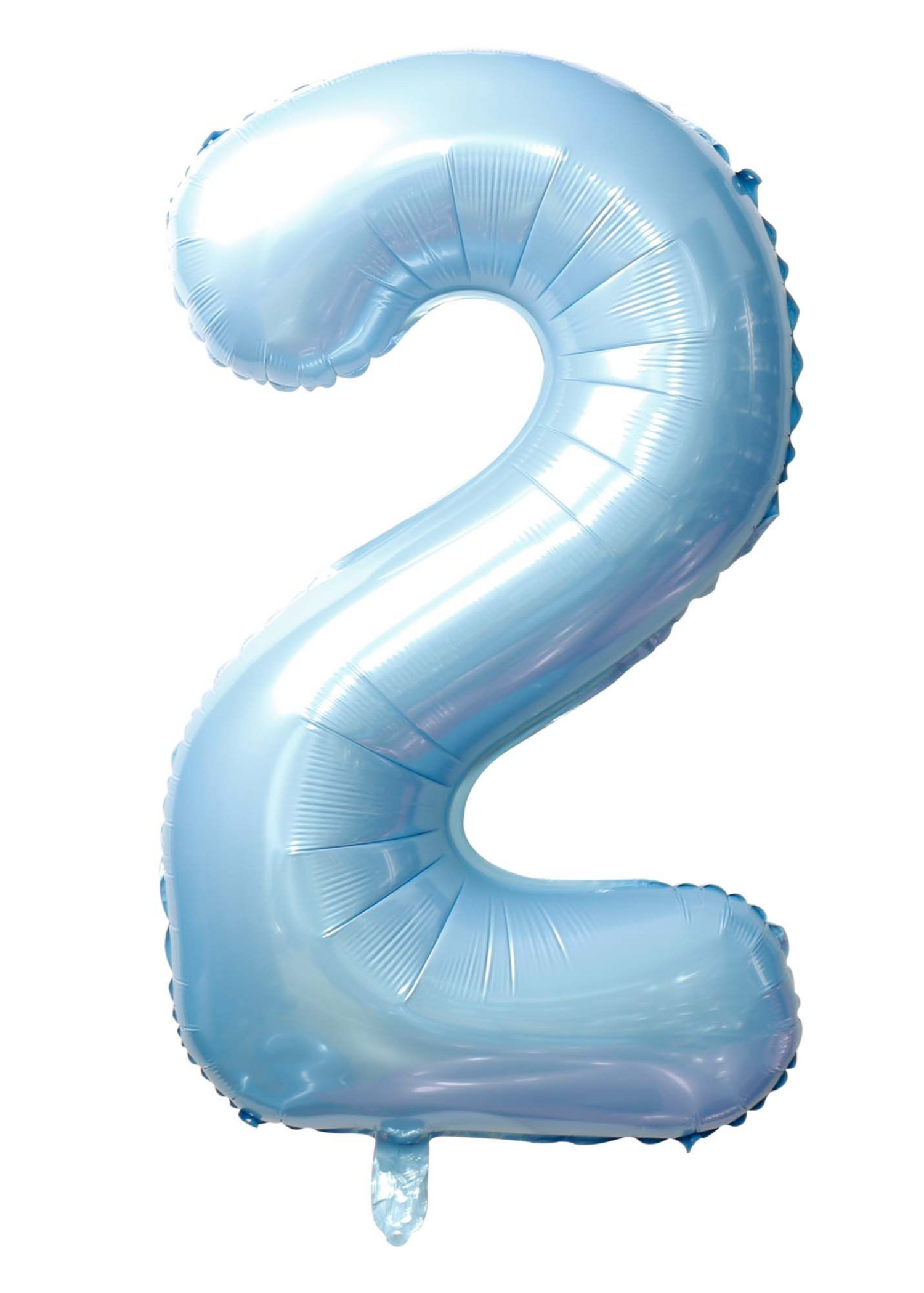 34 Inch Baby Blue Number 0-9 Foil Balloon
