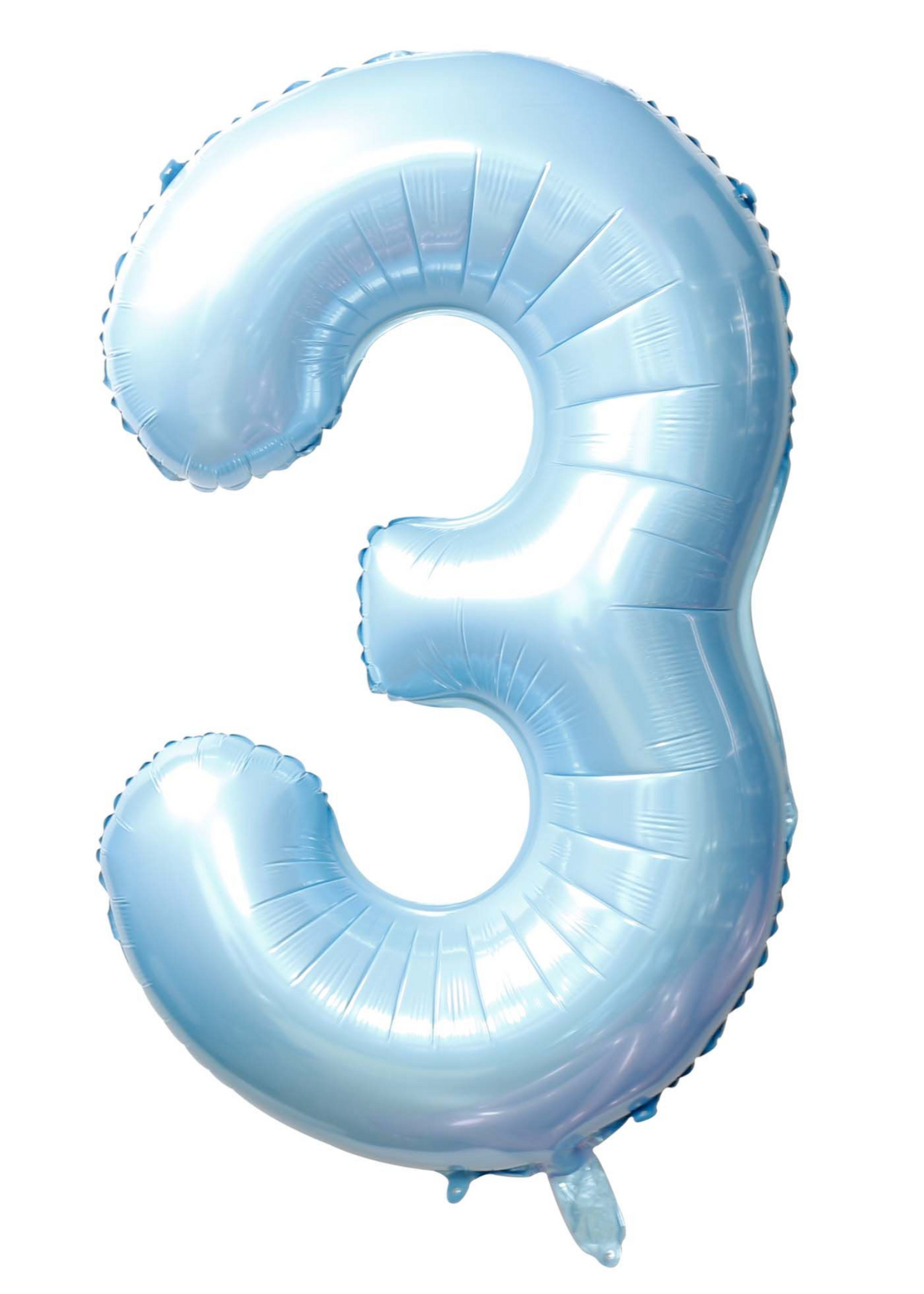 34 Inch Baby Blue Number 0-9 Foil Balloon