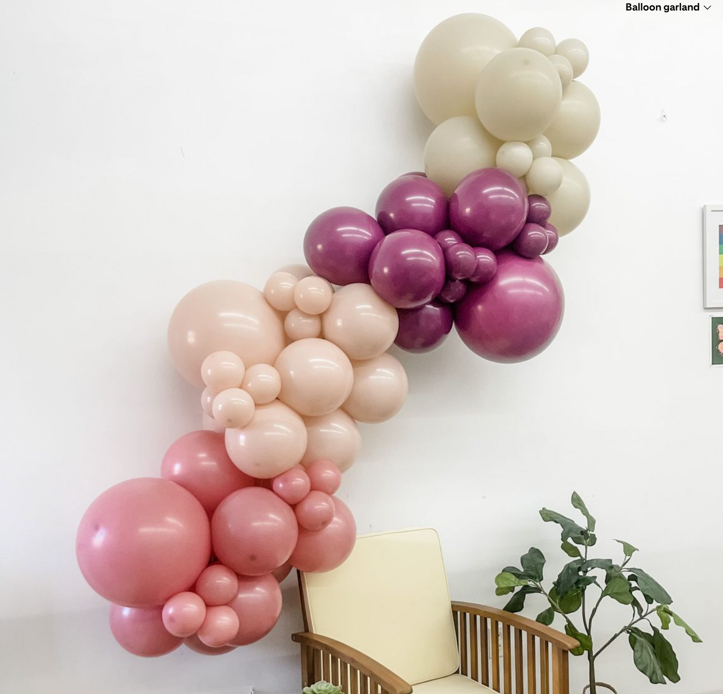 Grab & Go Balloon Garland, tampa balloons , tampa balloon artist , tampa ballon decorations , balloons, balloon garland 