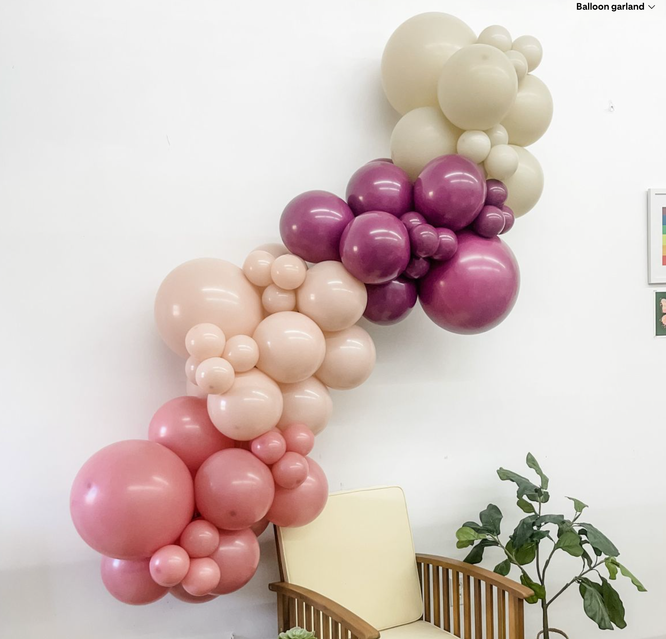 Grab &amp; Go Balloon Garland, tampa balloons , tampa balloon artist , tampa ballon decorations , balloons, balloon garland 