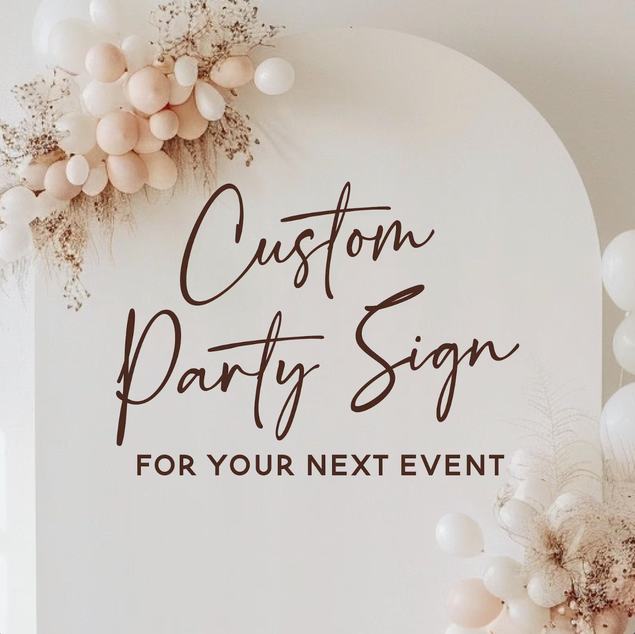 Custom Birthday Decal | Personalized Balloon Arch Sticker, Birthday Backdrop, Birthday Banner Decal, Floor Vinyl Sticker, Vinyl Party Decal