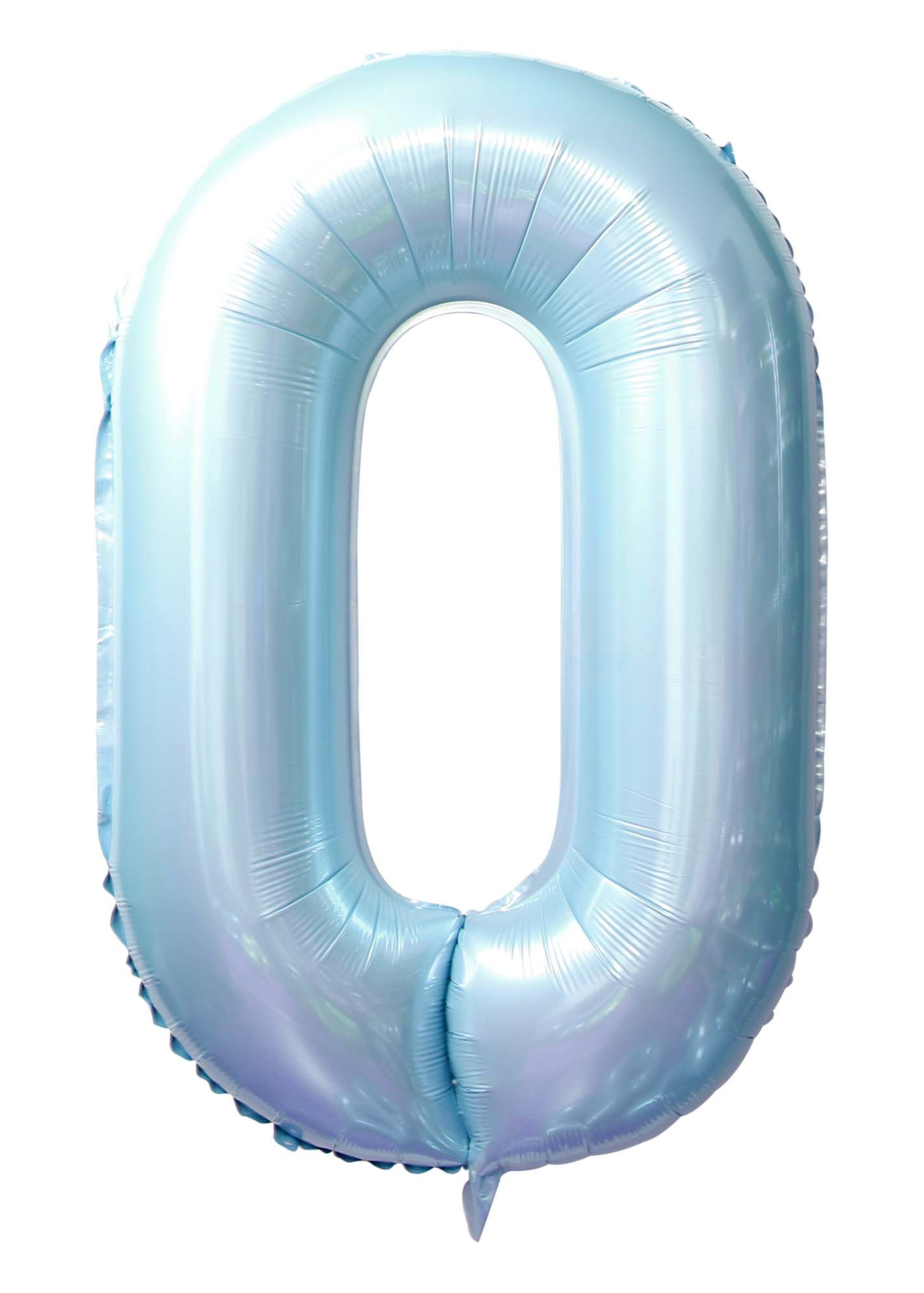 34 inch baby blue number 0-9 foil balloon for celebrations and decorations
