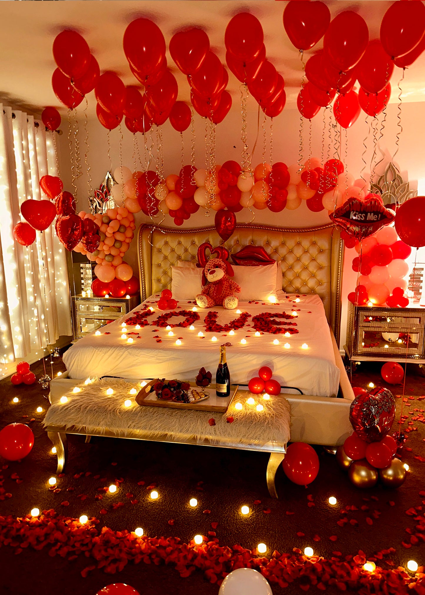 Romantic Bedroom Decor | Bundle of Love Package by Party Galore Tampa