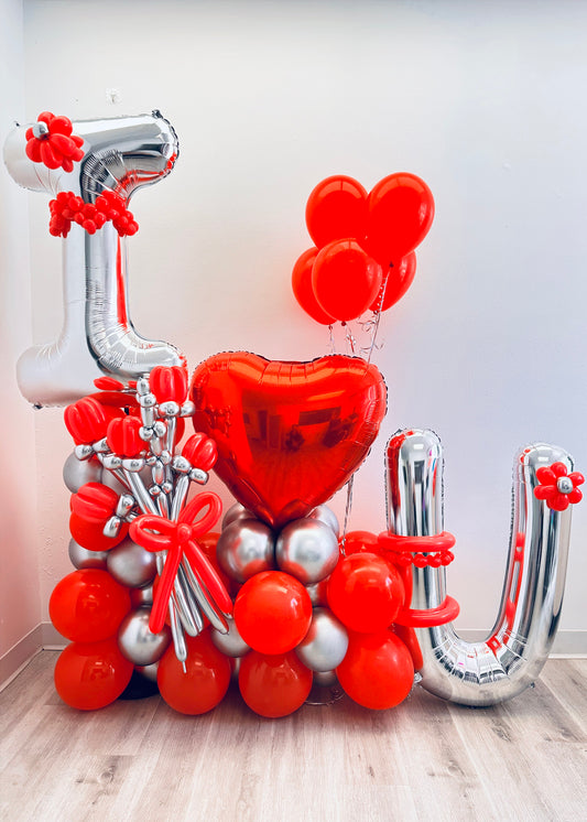 I Heart You Balloon Bouquet