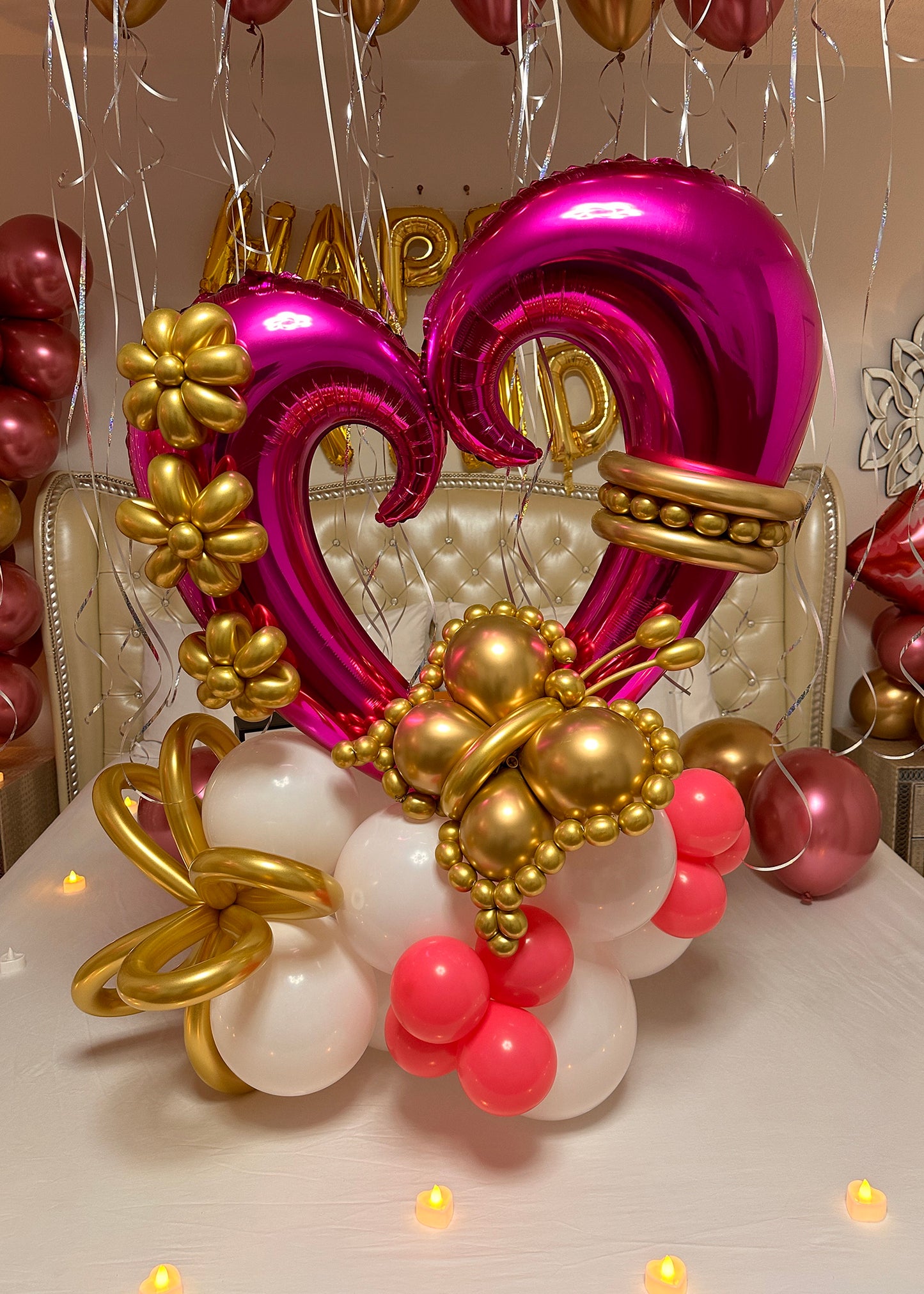 Spread the Love! Heart & Butterfly Balloon Bouquet by Party Galore Tampa