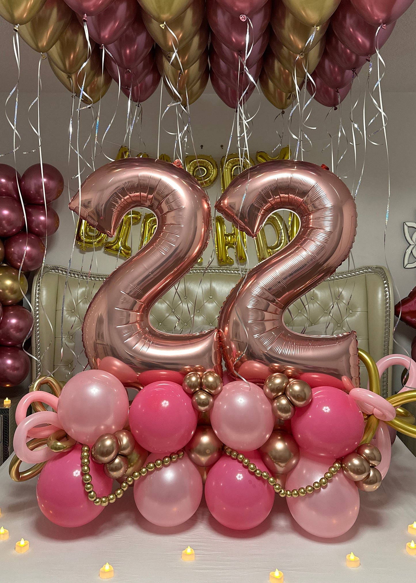 Number Birthday Balloon Bouquet