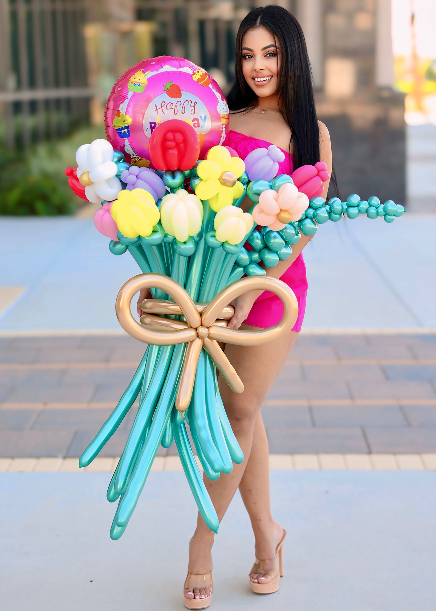 Floral Balloon Bouquet | Send Birthday Wishes in Bloom by Party Galore Tampa