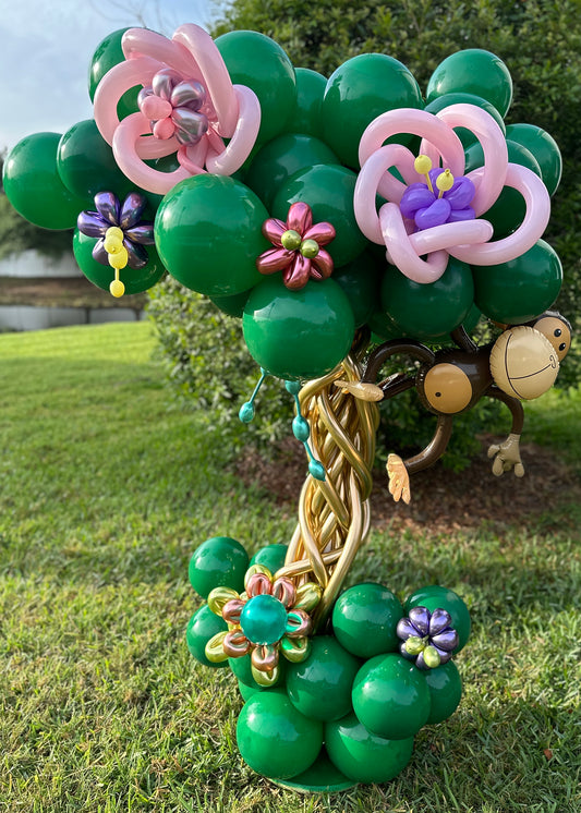 Tree And Monkey Balloon Column