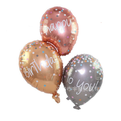 45-Inch Happy Birthday Confetti Foil Balloon