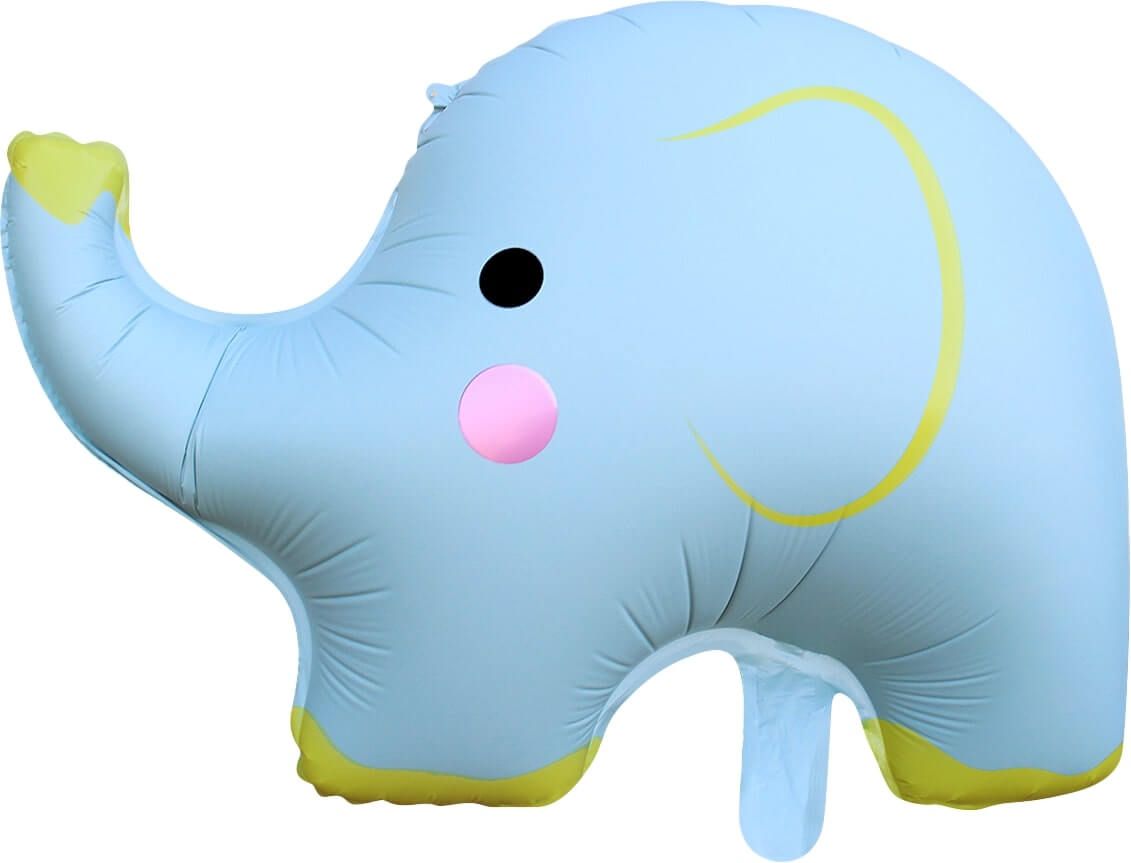 24" Matte Blue Elephant Balloon