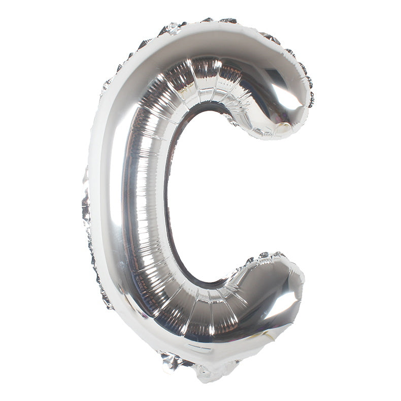 40-Inch Silver Latter A Foil Balloon