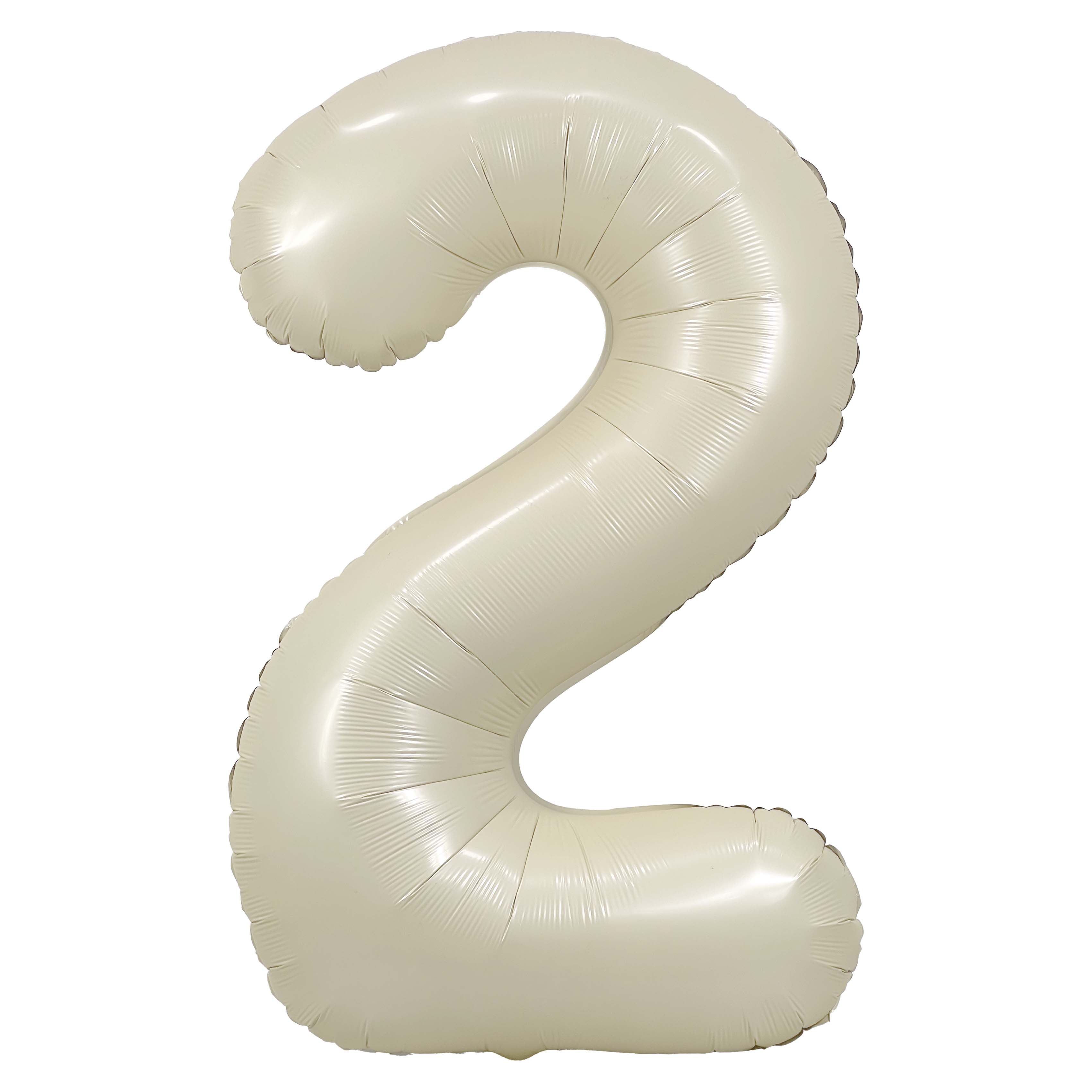 34 Cream Number 9 Foil Balloon