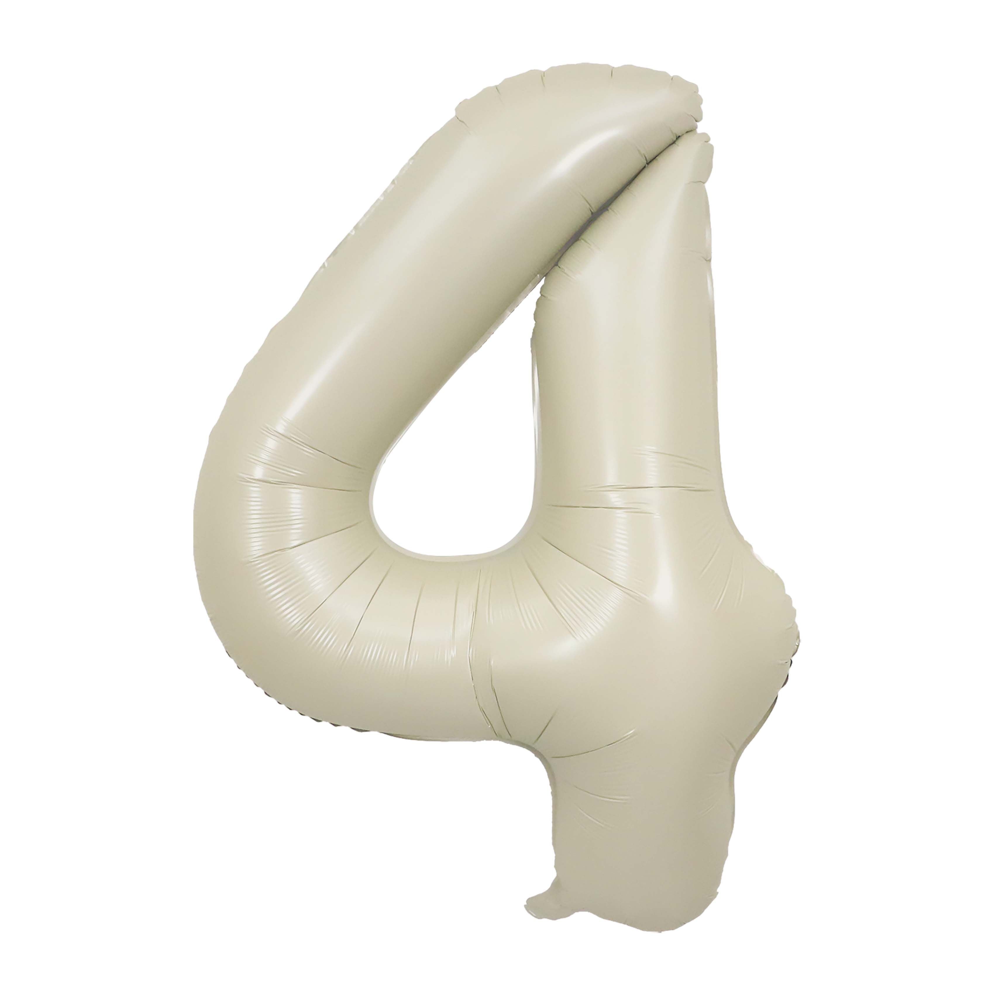 34 Cream Number 9 Foil Balloon