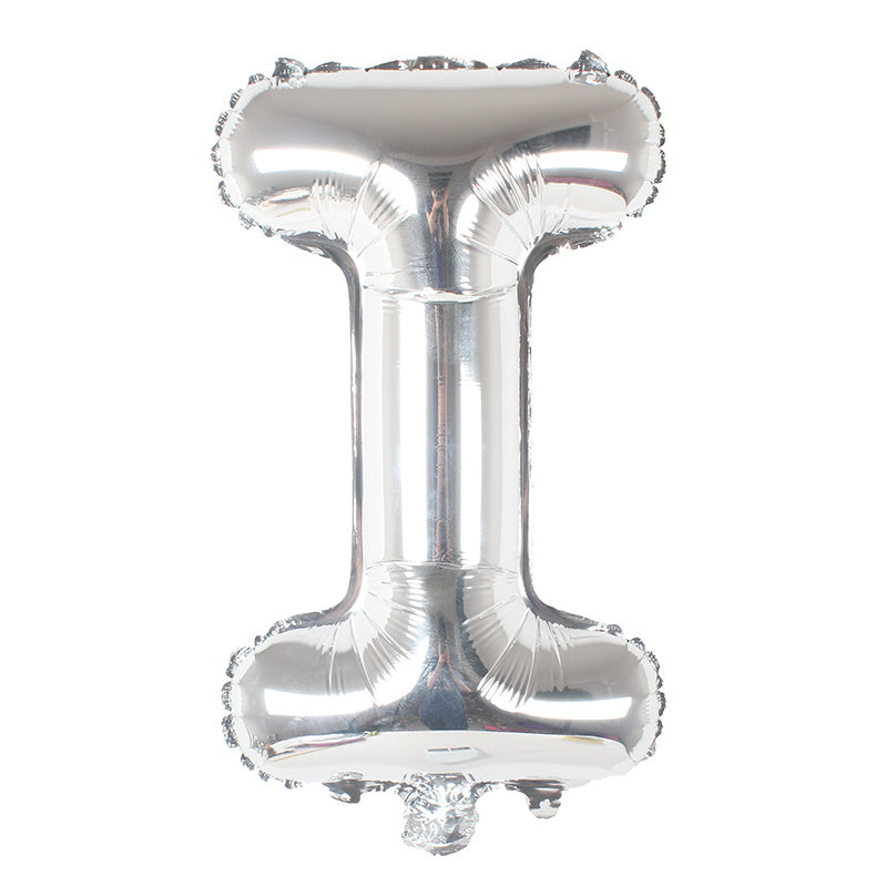 40-Inch Silver Latter A Foil Balloon