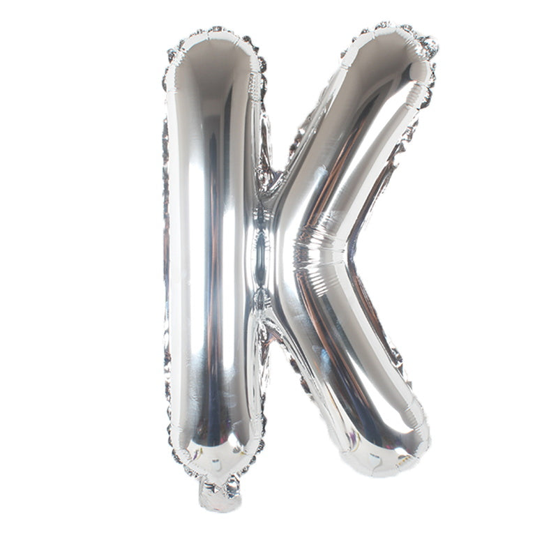 40-Inch Silver Latter A Foil Balloon