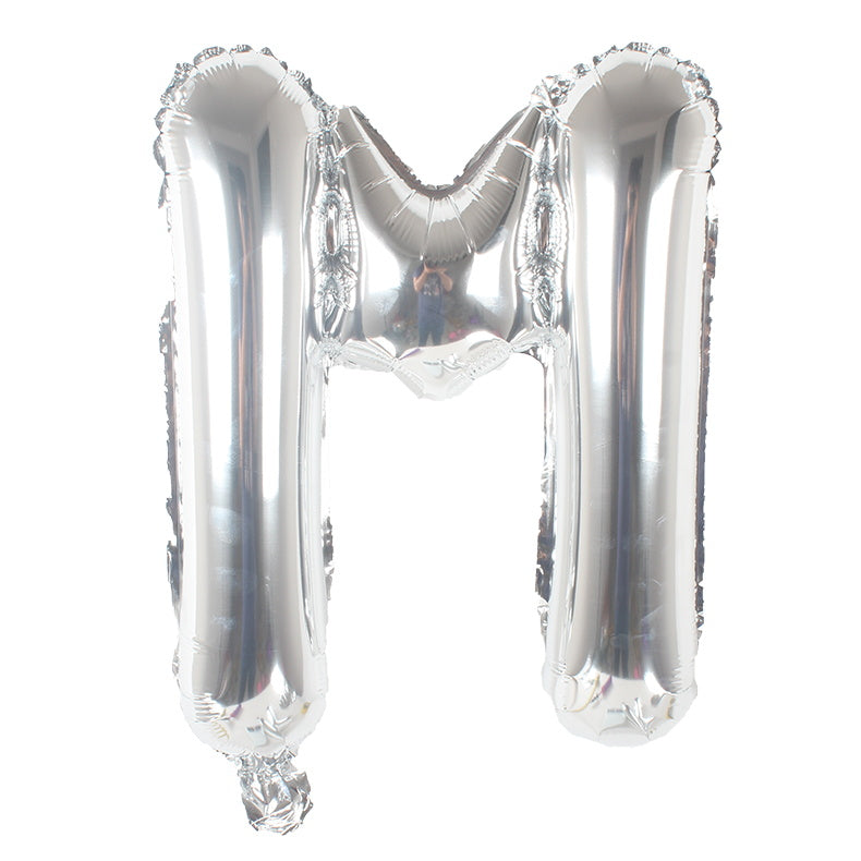 40-Inch Silver Latter A Foil Balloon