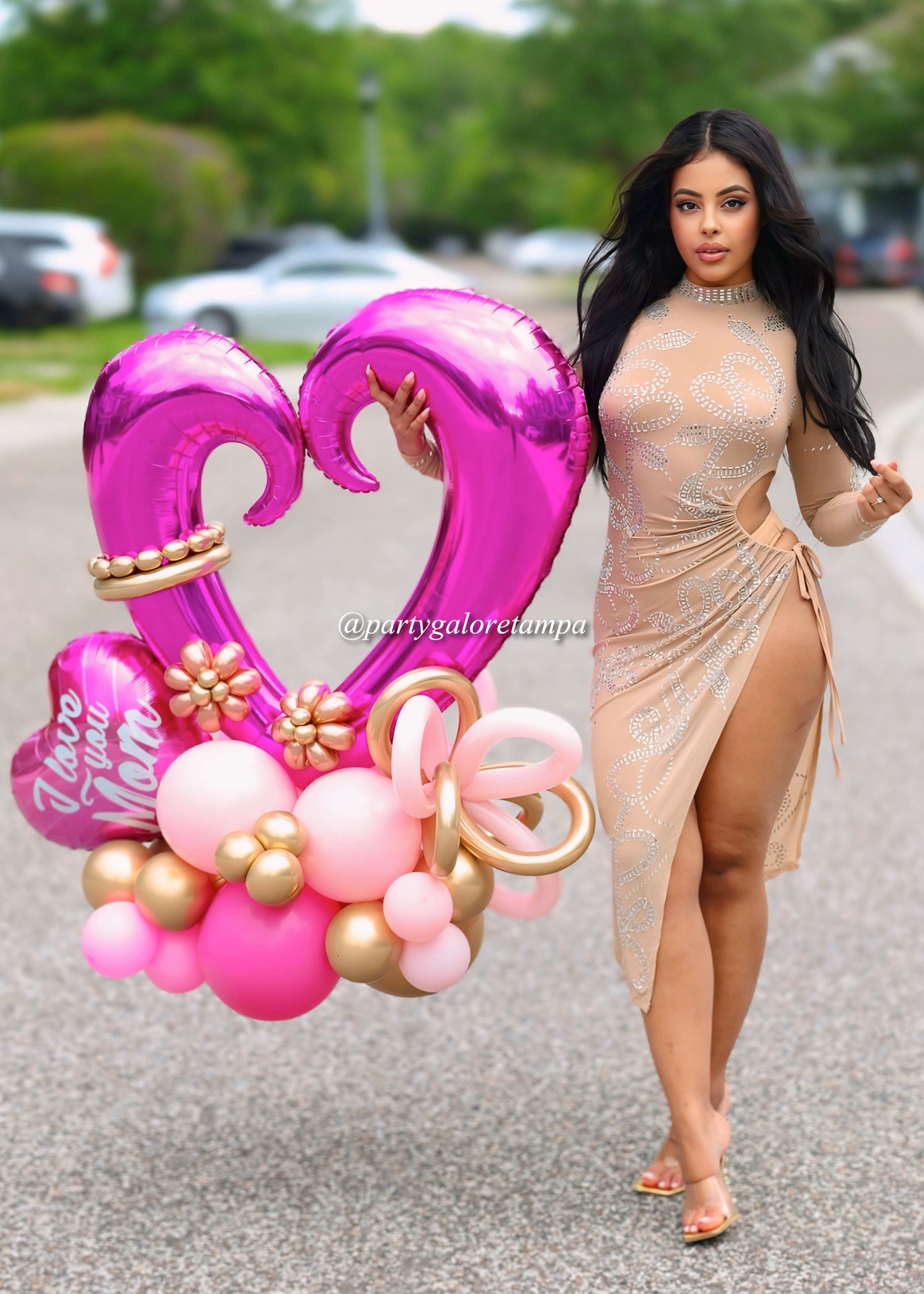 "I Love You Mom" Balloon Bouquet