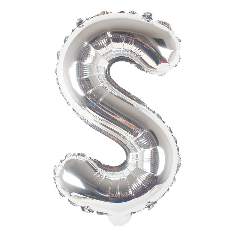 40-Inch Silver Latter A Foil Balloon