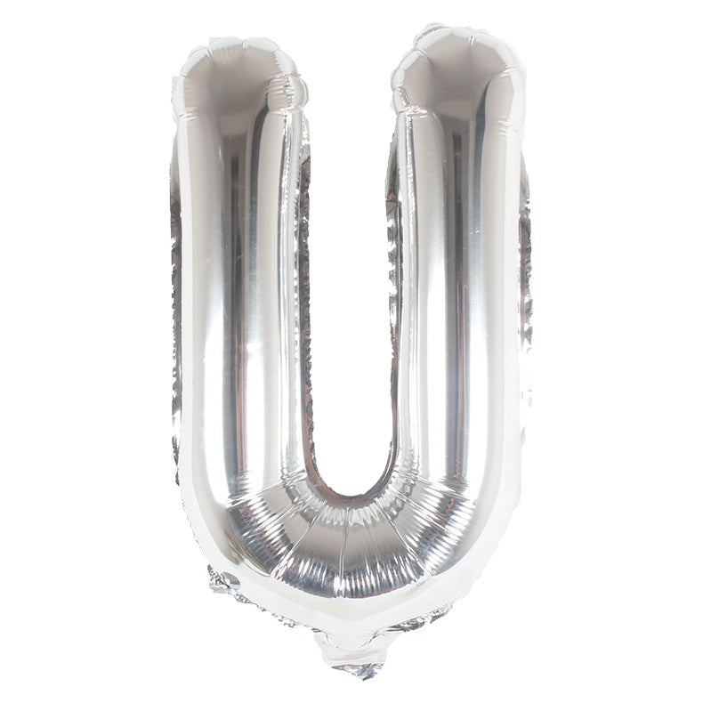 40-Inch Silver Latter A Foil Balloon